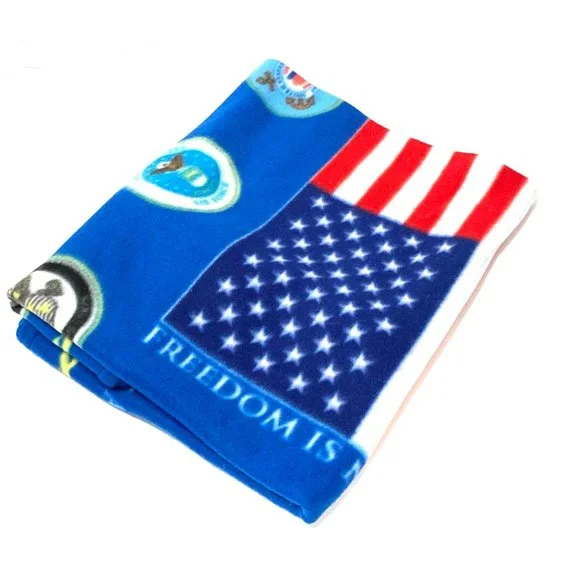 American Flag, Veterans Disabled for Life Memorial, Fleece, Throw Blanket,  USA - Picture 5 of 15